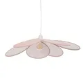 Produktbild: ATMOSPHERA CREATEUR D'INTERIEUR Kinder Pendelleuchte, Rosa, Blütenblätter Geflochten, L 64 x B 18 x H 64 cm