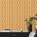 Produktbild: Geometrische Diamant Tapete Retro Braune Senf 39533-4 AS Creation Vinyl