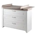 Produktbild: Roba Wickelkommode Felicia mit Wickelansatz Soft-Close 3 Schubladen TOP