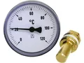 Produktbild: AFRISO Bimetall-Zeigerthermometer DN 15 (1/2''), -20/60°C BiTh 63 K