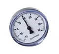 Produktbild: Afriso Bimetall-Thermometer schwarz, Ø 63mm, axial, DN15