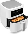 Produktbild: MEDION E40 XL Heißluftfritteuse (5,2 Liter, Airfryer, 2.150 Watt, 9 Automatikprogramme, Backfunktion, ölfreies Frittieren, Touch Bedienfeld, LED Anzeige) weiß (50075808)