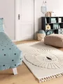 Produktbild: benuta Lytte Kinderteppich Momo - Creme 120x180 cm - Kunstfaser - Rechteckig & im Style: Kindermotive, Tiermotive - Pflegeleicht für Kinderzimmer