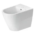 Produktbild: Duravit Stand-Bidet D-Neo 37x58cm, m HL, ÜL, Hahnlochbank, weiß