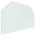 Produktbild: vidaXL Kaminofen Glasplatte Kaminplatte Kaminglas Ofenglas Bodenplatte Funkenschutzplatte Glasbodenplatte Kaminbodenplatte Sechseck 100x60cm