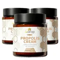 Produktbild: bedrop Propolis Cream bei Akne, Neurodermitis (hochdosierte Salbe) - 3x 60g Propolis Creme mit Bienenwachs & Traubenkernöl (3x 60g zum Sparpreis)