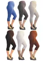 Produktbild: Umstand 3/4 Hose Capri Umstandsleggings Leggings Baumwolle Leg kurz Bauch