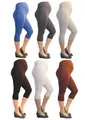 Produktbild: Umstand Hose Capri 3/4 Leggins Leggings Umstandsleggings blickdicht Baumwolle