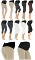 Produktbild: Umstand Capri 3/4 Leggings Leggins Baumwolle ohne oder mit Taschen Hosen kurz