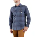 Produktbild: Carhartt Herrenhemd, lockere Passform, schweres Flanellhemd, langärmelig, kariert, Marineblau, XX-Large