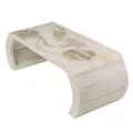 Produktbild: Beistelltisch Couchtisch Opiumtisch Brücke Blumentisch Lotus Weiß Mittel