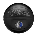 Produktbild: Wilson NBA Team Premiere Basketball, Dynamisches Tiefendesign mit strukturierter Schlangenhaut und besticktem Teamaufnäher, Team: Dallas Mavericks, Farbe: Schwarz, Größe: 7