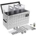 Produktbild: Deichselbox mit Halterung 80x30x36 Staubox anhänger Riffelblech Gurtkiste