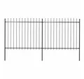 Produktbild: vidaXL Gartenzaun Gartenzaun, Stahl, Stabil, Rechteckig, Modern, (1-St)