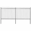 Produktbild: vidaXL Gartenzaun | Stahl | Stabil | Rechteckig | Modern NEU
