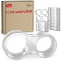 Produktbild: Türklinkenpuffer doppelt- 12er Set transparent- Türstopper Klinke von LouMaxx