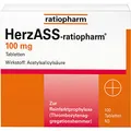 Produktbild: HERZASS ratiopharm 100 mg Tabletten 100 St