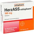 Produktbild: HERZASS-ratiopharm 100 mg Tabletten 100 St. PZN 04561936