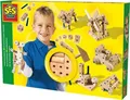 Produktbild: SES Creative 00945 Holzkonstruktionsset für Kinder - 90 Teile mit Holzhammer und Verbindungsstiften ab 3 Jahren, Kinder-Bastelkit, 3 Jahr(e), Holz, 1 Stück(e), 396,7 g