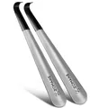 Produktbild: ZOMAKE Schuhlöffel Lang 42cm,Langer Schuhanzieher Metall,Lange Schulöffel Edelstahl Stabil(2er Silber A)
