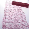 Produktbild: Deko AS GmbH Sizoweb Tischband Wellenschnitt Bordeaux ca. 25 cm Rolle 25 Meter 64W 011-R