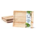 Produktbild: onlyleaf Palmware Gastro Serviertablett Palmblattteller I umweltfreundlich - stabil - dekorativ I Servierplatte Kuchenplatte Einwegteller Partygeschirr Dekotablett I 25 x Gastrotablett 32,5 x 27cm