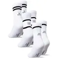 Produktbild: OCCULTO Tennissocken Damen & Herren Statement Tennis Socken 3er Pack (Modell: Leo) (3-Paar) weiß 43-46