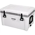 Produktbild: VEVOR Ultraleichter harter Kühler 52 QT, Eisspeicherkühler mit robustem Griff, Eistruhe Lunchbox für Camping, Reisen, Outdoor, hält bis zu 6 Tage kühl, 30% leichter als Rotomolded Cooler