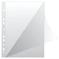 Produktbild: KF18045 Prospekthüllen Typ L/Oben und Seitlich Offen Gelochte Klarsichthüllen...