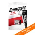 Produktbild: 2 x Energizer A23 12V Batterie Knopfzelle MN21 P23GA A23 23A LR23 LRV08 50mAh
