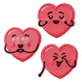 Produktbild: Mono-Quick 16044 Create Herzen Applikation, Bügelbild, Patch, Aufnäher, 3er Set