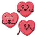 Produktbild: Create Herzen - Aufnäher, Bügelbild, Aufbügler, Größe: 4 x 4,4 cm