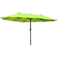 Produktbild: Outsunny Sonnenschirm,, Grün, Metall, 270x460 cm, Sonnen- & Sichtschutz, Sonnenschirme