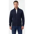 Produktbild: s.Oliver Sweatjacke Basic (1-tlg) Sweatjacke - Baumwolle - Blickdicht - Angenehm weiche Sweatqualität blau L (50)