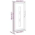 Produktbild: vidaXL Vordertür Anthrazit 98 x 200 cm PVC
