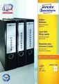 Produktbild: Avery Zweckform© L4761-100 Ordner-Etiketten, 192 x 61 mm, 100 Blatt/400 Etiketten, weiá