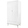 Produktbild: Kleiderschrank  Gallese , weiß , Maße (cm): B: 90 H: 180 T: 55.0