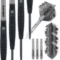 Produktbild: Unicorn Steeltip Darts-Set, Noir Stil 2, 90% Wolfram Barrels mit schwarzer Titanbeschichtung & schwarzen Volute Points, 21 g