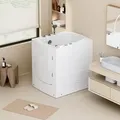 Produktbild: HOME DELUXE Seniorenbadewanne sitzend mit Whirlpoolfunktion VITAL L -  85 x 95 cm Rechts