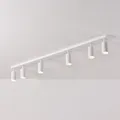 Produktbild: M2 OUTLET Aufbauleuchten: LED 6-flammig schwenkbare Deckenleuchte | Deckenspots mattweiß für LED Spot, normale Halogen