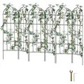 Produktbild: VEVOR Rankhilfe für Kletterpflanzen, 51x180 cm, 6er-Set rostfreies Metallspalier für Gartenblumen, Kletterhilfe, Rankgitter für Rosen, Gurkenstütze, dekoratives Clematis-Spalier für Innenhöfe & Rasen