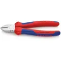 Produktbild: KNIPEX Seitenschneider verchromt, mit Mehrkomponenten-Hüllen 180 mm 70 05 180