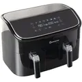 Produktbild: Sommertal Heißluftfritteuse HF DUAL 900 mit Doppelkammer | 9 Liter XXL Airfryer & Dörrgerät | 2850W | Digitales Touch Display