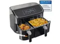Produktbild: Sommertal Heißluftfritteuse HF DUAL 900 mit Doppelkammer 9 Liter XXL Airfryer & Dörrgerät 2850W Digitales Touch Display 3D Umluftsystem Vorheizen Synchronisierungsfunktion