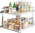 Produktbild: VEVOR ausziehbares Gewürzregal (431x533x383 mm) Spülschrankregal Küchenschrank, Schiebeschublade Waschbecken Gewürzregal Schrank Organizer Unterschrankregal 470x558x457 mm (Installationsgröße)