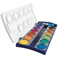 Produktbild: PELIKAN Malkarten / Deckfarbkasten K12 blau 12 Farben + Deckweiß