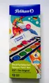 Produktbild: PELIKAN Malkasten Deckfarbkasten K12 blau 12 Farben + Deckweiß