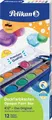 Produktbild: Pelikan Deckfarbkasten  K24 / K12  Farben Mischtöpfe abnehmbar Deckel NEU & OVP