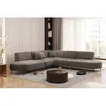 Produktbild: Ecksofa Designersofa VALENCIA in Stoff Quelle Braun Universal - Braun