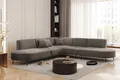 Produktbild: Ecksofa Designersofa VALENCIA in Stoff Quelle Braun Universal